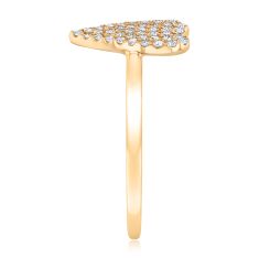 1/5ctw Diamond Heart Yellow Gold Ring