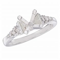 1/5ctw Diamond White Gold Engagement Ring Setting - Design Collection