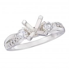 1/5ctw Diamond White Gold Engagement Ring Setting - Design Collection