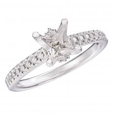 1/6ctw Diamond White Gold Engagement Ring Setting - Design Collection