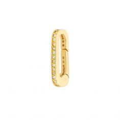 image of 1/8ctw Diamond Paperclip Push Lock with sku:TM022853-14Y