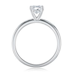 1ct Radiant Lab Grown Diamond Solitaire White Gold Engagement Ring