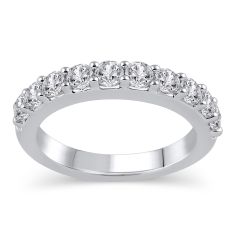 image of 1ctw Round Diamond White Gold Wedding Band | Embrace Collection with sku:GR2968H-WG