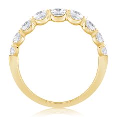 1ctw Round Diamond Yellow Gold Wedding Band | Embrace Collection