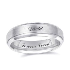 Men's Personalized 5.5mm Engravable Wedding Band Men's Personalized 5.5mm Engravable Wedding Band