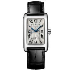 Longines DolceVita Automatic Silver Dial Black Leather Strap Watch 27.7x43.8mm - L57574710 Longines DolceVita Automatic Silver Dial Black Leather Strap Watch 27.7x43.8mm - L57574710