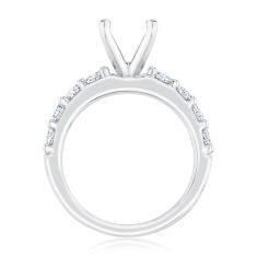 1ctw Diamond White Gold Engagement Ring Setting