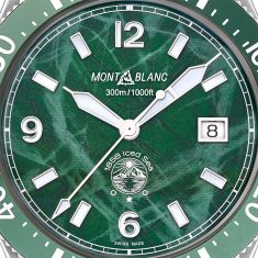 Montblanc Iced Sea Automatic Date Green Dial Stainless Steel Watch 41mm - MB129373