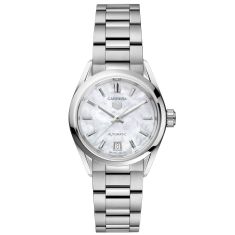 image of TAG Heuer CARRERA Date Automatic White Dial Stainless Steel Watch 29mm - WBN2410.BA0621 with sku:20330981