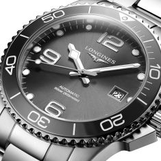 Longines HydroConquest Automatic Grey Dial Stainless Steel Watch 41mm - L37814766
