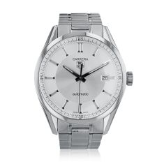 Previously Owned TAG Heuer CARRERA Automatic Silver Dial Stainless Steel Watch 39mm - WV211A10.CT8567