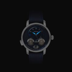 Montblanc Star Legacy Nicolas Rieussec Chronograph Blue Fabric Strap Watch 43mm - MB130986