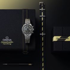 OMEGA Speedmaster Super Racing Black Honeycomb Pattern Dial Stainless Steel Watch 44.25mm - 32930445101003