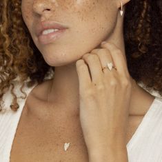 1/5ctw Diamond Heart Yellow Gold Ring