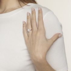 1 1/2ct Marquise Lab Grown Diamond 14k White Gold Solitaire Engagement Ring