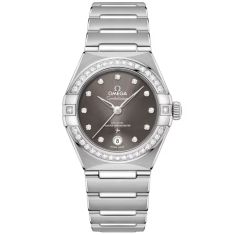OMEGA Constellation Quartz Grey Diamond Dial Stainless Steel Watch 29mm - O13115292056001