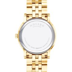 Movado Museum Classic Black Dial Gold-Tone Bracelet Watch 40mm - 0607203