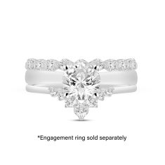 5/8ctw Diamond White Gold Ring Guard - Embrace Collection