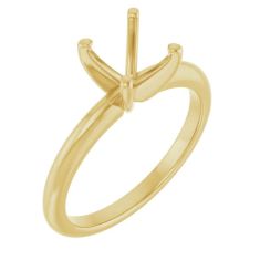 14k Yellow Gold Solitaire Engagement Ring Setting