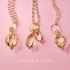 Temple St. Clair 18k Yellow Gold Small Original Rock Crystal Amulet