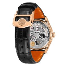 IWC Portugieser Automatic 42 Black Dial Black Leather Strap Watch 42mm - IW501707