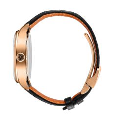 IWC Portugieser Automatic 42 Black Dial Black Leather Strap Watch 42mm - IW501707