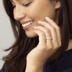 1/2ctw Round Diamond 14k Yellow Gold Channel Set Wedding Band - Embrace Collection