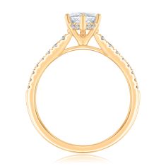 2ctw Marquise Lab Grown Diamond 14k Yellow Gold Engagement and Wedding Ring Bridal Set