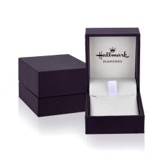 Hallmark Diamonds 1/20ctw Diamond Cross and Heart Two-Tone Pendant Necklace