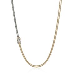 John Hardy Love Know Two-Tone Sterling Silver and Yellow Gold Necklace 1