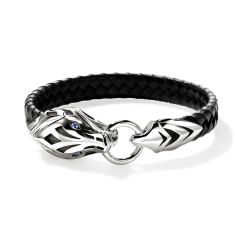 John Hardy Naga 10mm Leather Bracelet 1