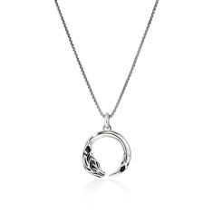 John Hardy Naga Sterling Silver Pendant Necklace 1