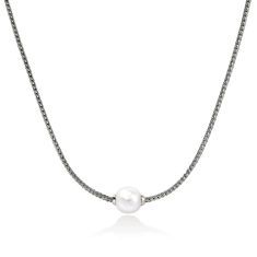 John Hardy Essential Sterling Silver Pearl Station Necklace