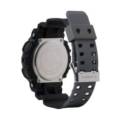 Casio G-Shock Analog-Digital Flame Inside Blue Dial Black Resin Strap Watch - GA-100FL-1A