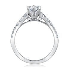 2ctw Marquise Lab Grown Diamond 14k White Gold Engagement Ring