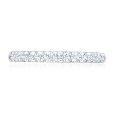 1/4ctw Round Diamond 14k White Gold Wedding Band