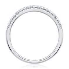 1/4ctw Round Diamond 14k White Gold Wedding Band
