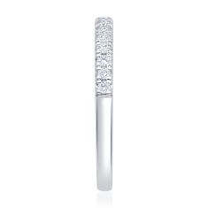 1/4ctw Round Diamond 14k White Gold Wedding Band