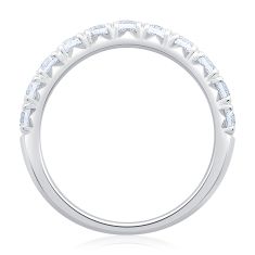 1ctw Round Diamond 14k White Gold Wedding Band
