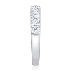 1ctw Round Diamond 14k White Gold Wedding Band