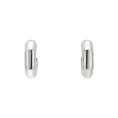 Gucci G Cube Sterling Silver Hoop Earrings