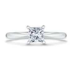 3/4ct Princess Lab Grown Diamond 14k White Gold Solitaire Engagement Ring
