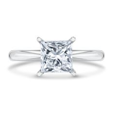 1 1/2ct Princess Lab Grown Diamond 14k White Gold Solitaire Engagement Ring