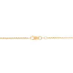 14k Yellow Gold Puffed Square Pendant Necklace