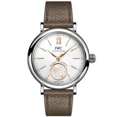 IWC Portofino Automatic Day and Night Silver-Tone Dial Taupe Leather Strap Watch 34mm - IW459801 IWC Portofino Automatic Day and Night Silver-Tone Dial Taupe Leather Strap Watch 34mm - IW459801