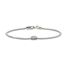 John Hardy Essential 1/6ctw Diamond Pave Sterling Silver Bracelet 1