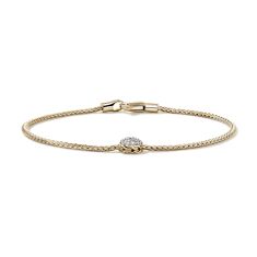 John Hardy Essential 1/6ctw Diamond Pave 14k Yellow Gold Bracelet 1