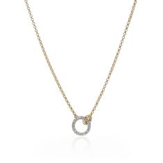 John Hardy Essential 1/3ctw Diamond Pave 14k Yellow Gold Necklace 1