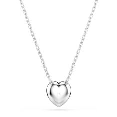 Swarovski Crystal X Ariana Grande Heart-Shaped Crystal Rhodium-Plated Pendant Necklace