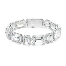 Swarovski Crystal Millenia Octagon-Cut Rhodium-Plated Bracelet 1